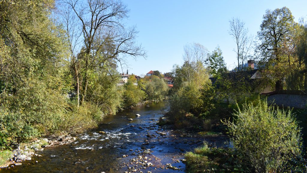 Sora River Škofja Loka, Slovenia