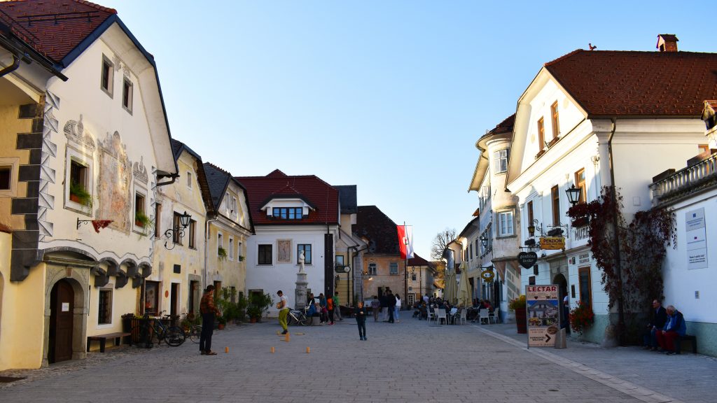 Linhart Square Radovljica Slovenia