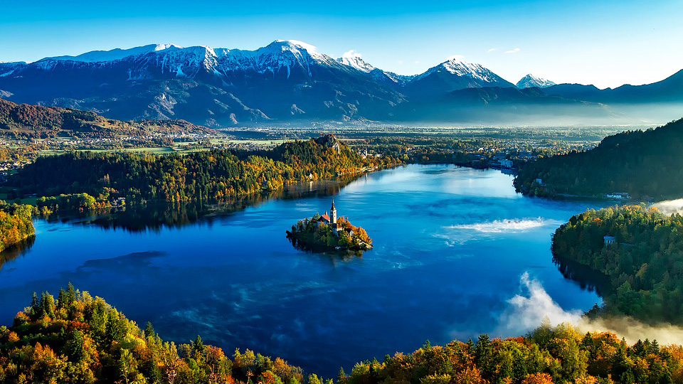 Bled in Atumn, Slovenia